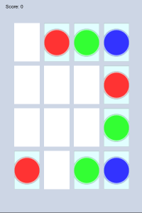The opening screen of the game has eight primary colours placed randomly. I chose eight completely arbitrarily.